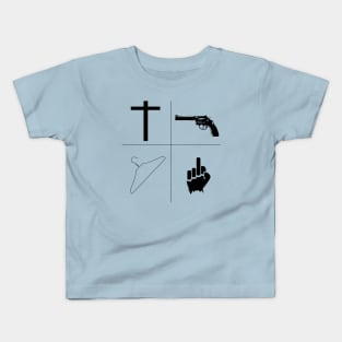 God, guns, my body, f you! Kids T-Shirt